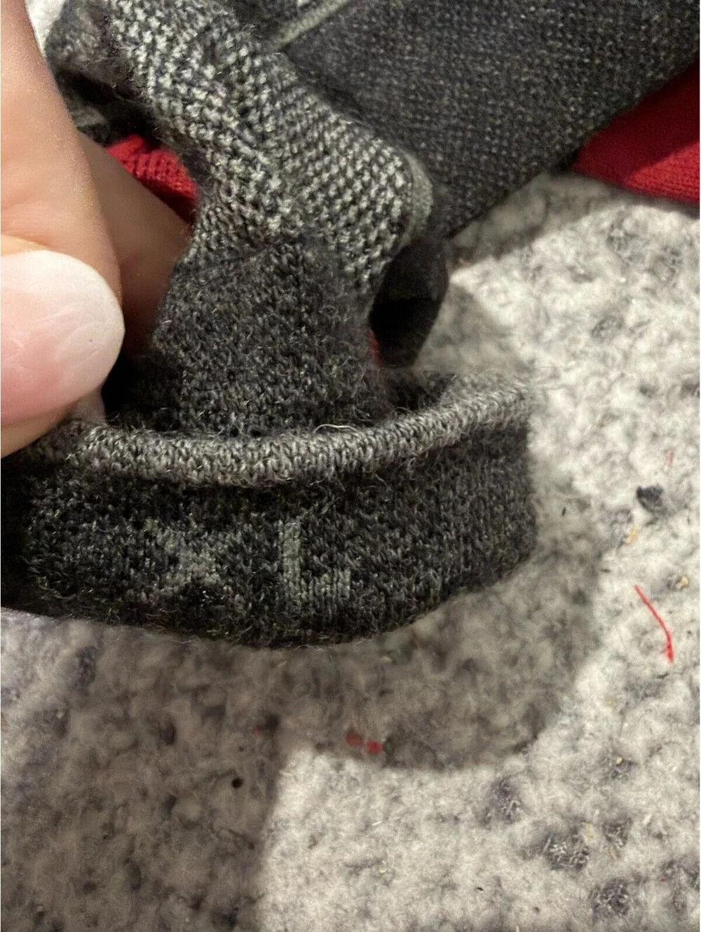 Darn Tough Merino Wool Performance Crew Socks Black Red NWOT